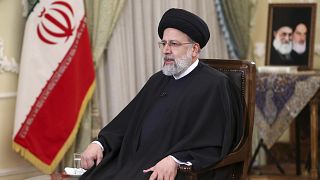 الرئيس الإيراني إبراهيم رئيسي يتحدث في مقابلة تلفزيونية في طهران - إيران. 2022/01/25