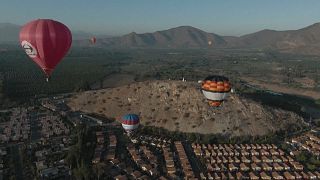 Festival de globos aerostáticos en Peñaflor, Chile