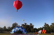 Hőlégballon-fesztivál Chilében