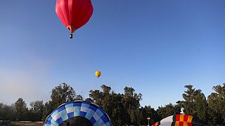 Festival de balões de ar quente em Peñaflor, Chile