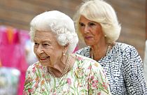 La reine Elizabeth II et Camilla lors du sommet du G7 en Cornouailles, (Angleterre), le vendredi 11 juin 2021.