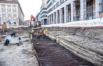 Археологические раскопки в центре Берлина