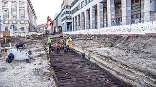 Археологические раскопки в центре Берлина