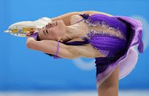Kamila Valieva durante una competición en los JJOO de Invierno de Pekín