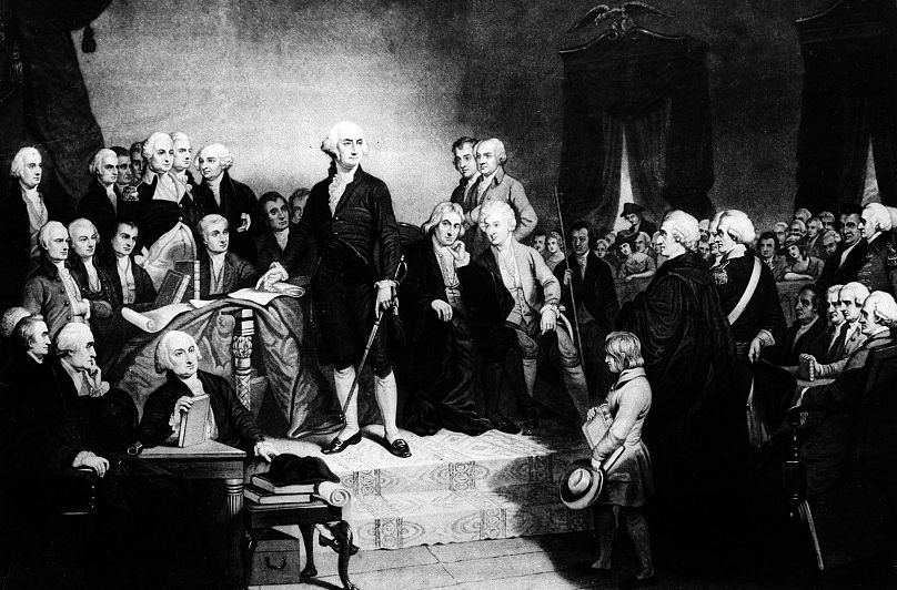 Nem mondott el nekik mindent - Washington elnöki beiktatása - New York, 1789 április 30.