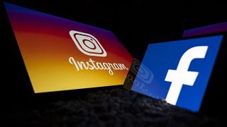 شعارات شبكات التواصل الاجتماعي الأمريكية فيسبوك وإنستغرام.