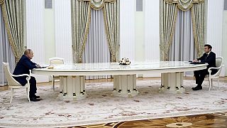 Встреча в Кремле: Макрон и Путин провели переговоры