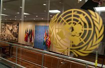 غرفة مجلس الأمن، في مقر الأمم المتحدة، نيويورك، الولايات المتحدة الأمريكية.