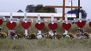 Μνημείο για τα θύματα της σφαγής σε εκκλησία του Τέξας (φωτογραφία αρχείου)