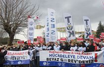 Türk Tabipleri Birliği'nin çağrısıyla hekimler grev yaptı