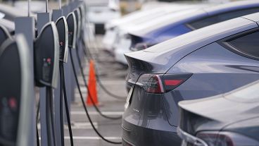 Foto de arquivo: carregadores de veículos eléctricos