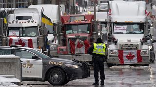 Канадские дальнобойщики не прекращают акции протеста 