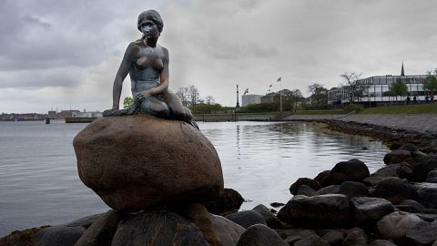 The Little Mermaid in Copenhagen, Denmark, May 5, 2009
