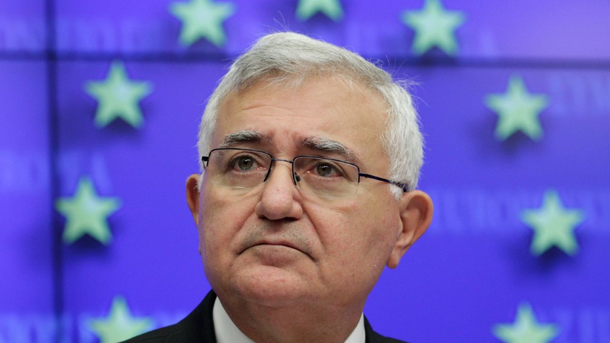 John Dalli , then-European Commissioner for Health and Consumer Policy at the European Council building in Brussels, Jan. 24, 2011.