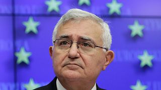 John Dalli , then-European Commissioner for Health and Consumer Policy at the European Council building in Brussels, Jan. 24, 2011.