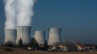 Vue de la centrale nucléaire du Bugey sur la commune de Saint-Vulbas (près de Lyon), le 25/01/2022