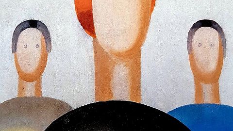  Anna Leporskaya's 'Three Figures' was defaced with two sets of eyes