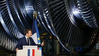 Emmanuel Macron, le président français, à Belfort le 10 février 2022