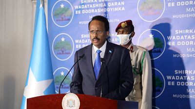 Der somalische Präsident Mohamed Abdullahi Mohamed (Aufnahme aus dem Mai 2021)