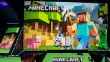 File- Microsoft's "Minecraft" built specifically for HoloLens at the Xbox E3 2015 briefing before Electronic Entertainment Expo, June 15, 2015, in LA. 
