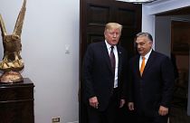 2019-es felvétel: Donald Trump fogadja Orbán Viktort a washingtoni Fehér Házban