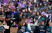 Manifestation contre les violences faites aux femmes à Lille dans le nord de la France - 19.11.2022