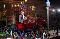 Cérémonie d'ouverture de carnaval de Nice, le 11 février 2021, France