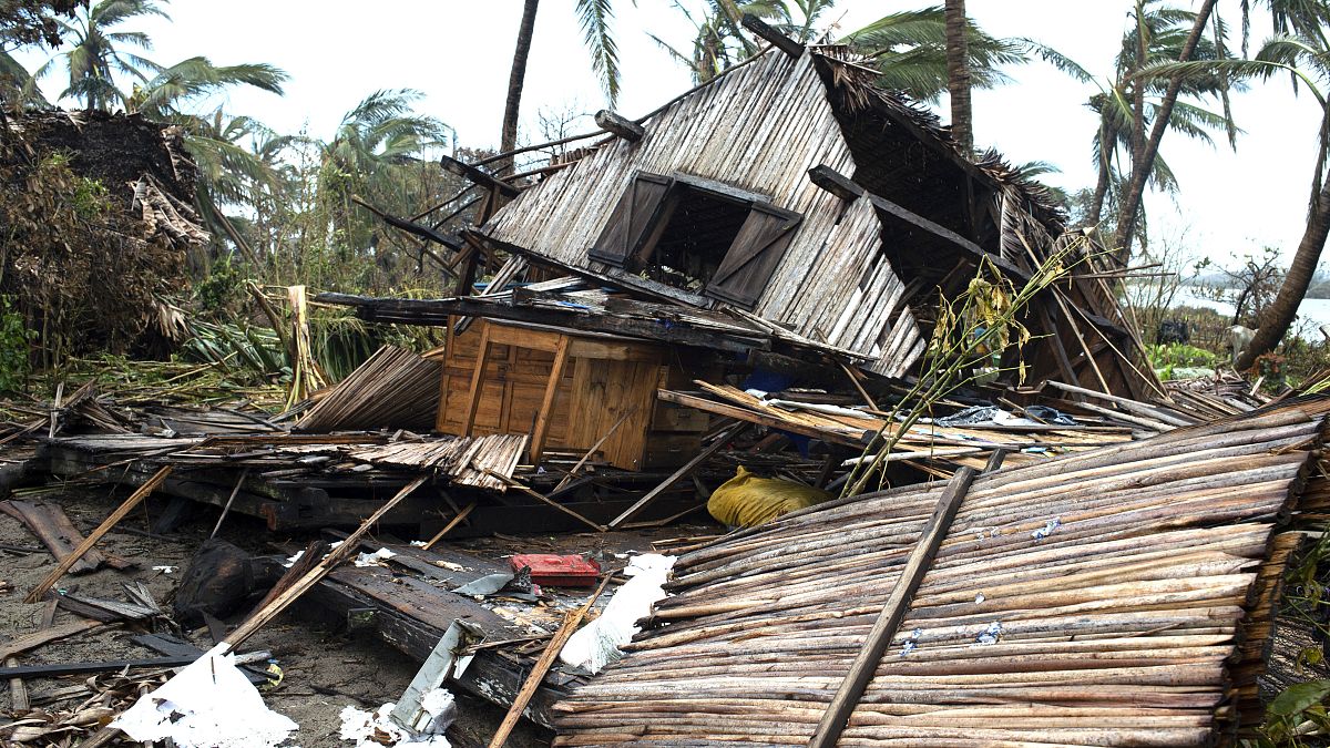 حالة الخراب منزل في مننجاري بعد مرور إعصار باتسيراي المدمر في مدغشقر - الخميس 10 فبراير 2022