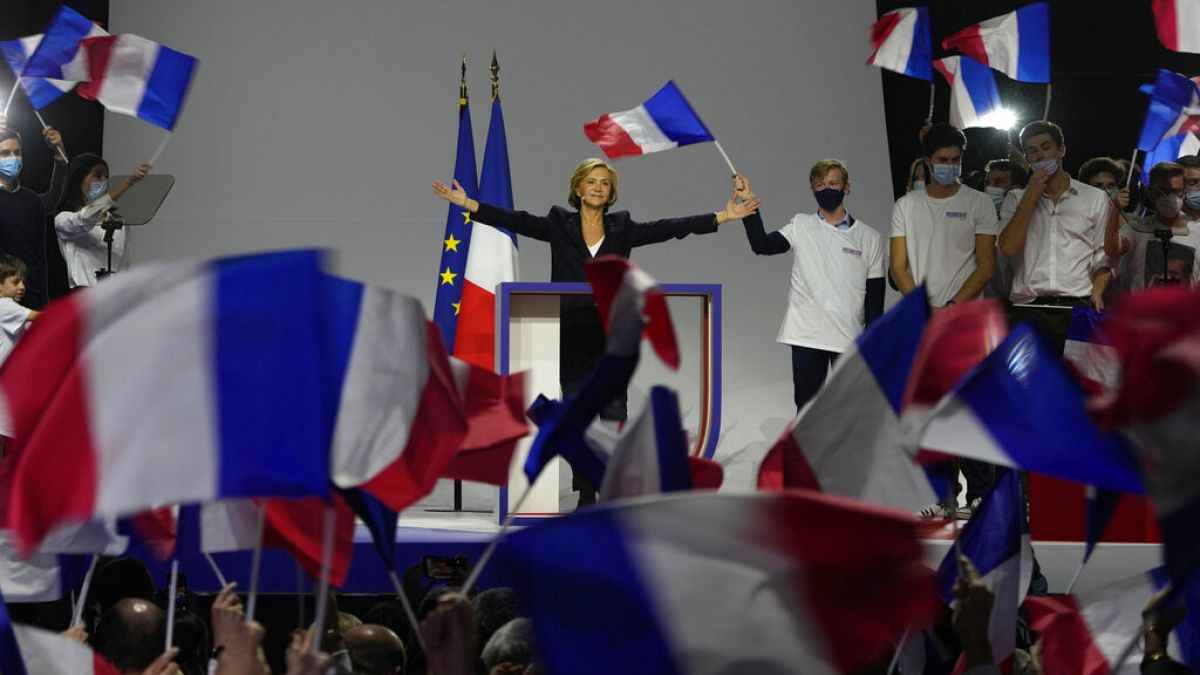 Valérie Pécresse en meeting au Zénith de Paris le 13 février 2022
