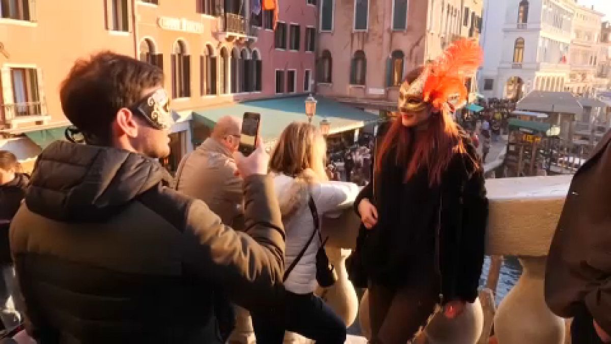Venice carnival fun returns tentatively post-virus