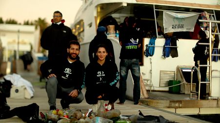 Seif Al Madanat and Beisan Alsharif, co-founders of ProjectSea in Aqaba, Jordan