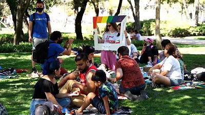 O último piquenique em Santiago do Chile pelo direito ao casamento homossexual