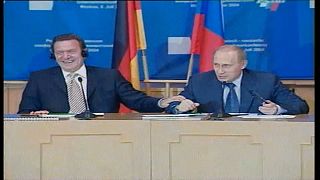 Schröder und Putin 2004