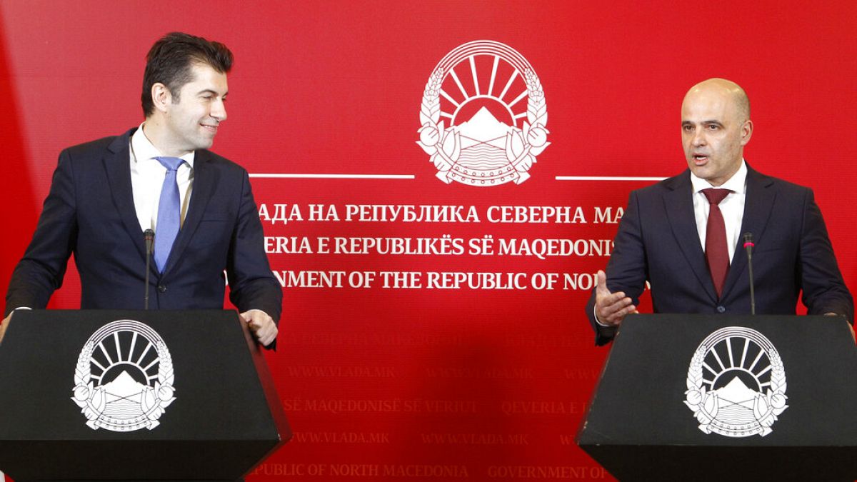Οι πρωθυπουργοί Βουλγαρίας και Βόρειας Μακεδονίας