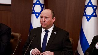  رئيس الوزراء الإسرائيلي نفتالي بينيت يترأس الاجتماع الأسبوعي لمجلس الوزراء في مكتب رئيس الوزراء في القدس، الأحد 13 فبراير 2022