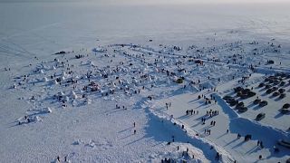 Iglu-Festival in Nowosibirsk: Wer baut die schönste Schneehütte?