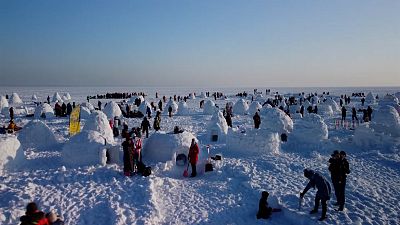 Arktik Okyanusu'nda Eskimo Evi Festivali