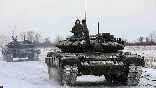 نظامیان روسی در تمرینات نظامی منطقه لنینگراد