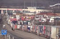 kamionsor az uniós határon