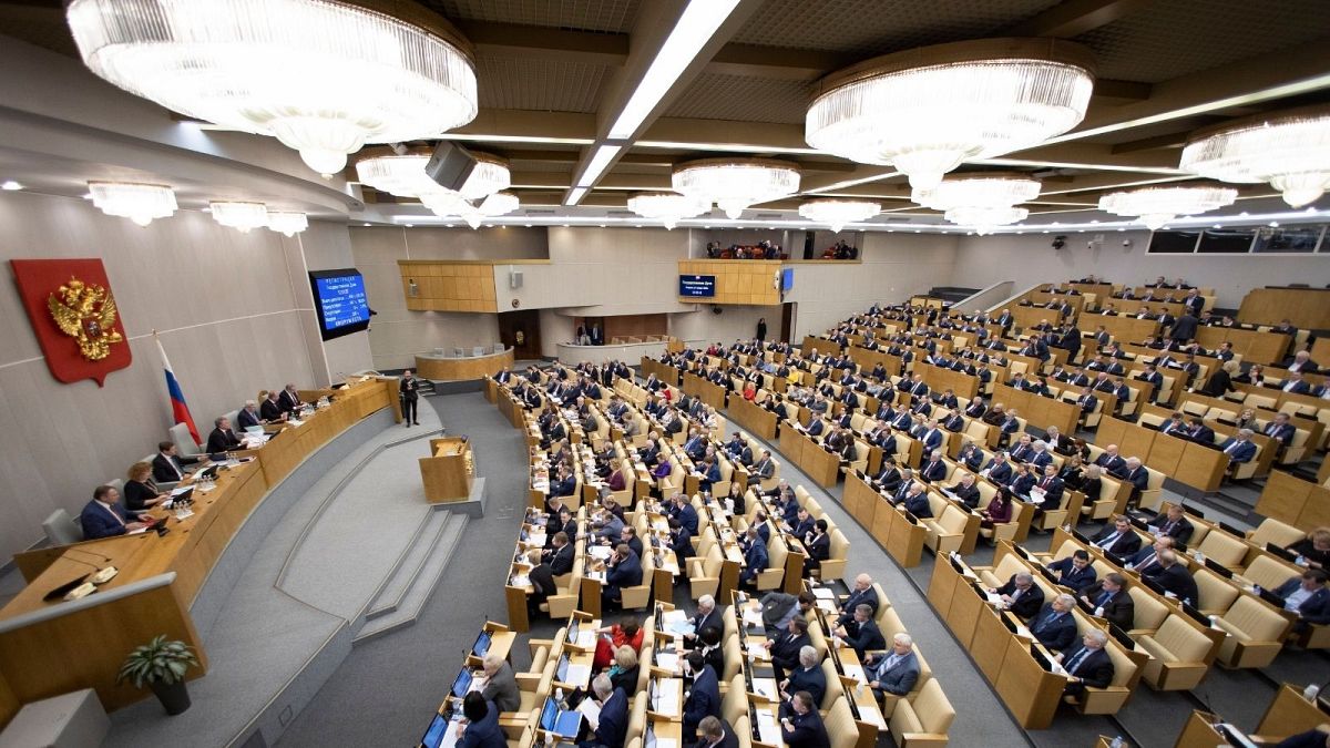 نمایی از پارلمان روسیه