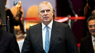 In this Nov. 3, 2019 file photo, Britain's Prince Andrew arrives at ASEAN Business and Investment Summit (ABIS) in Nonthaburi, Thailand.