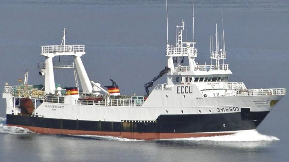 Das spanische Ministerium für Fischerei hat dieses Bild des gesunkenen Schiffes herausgegeben
