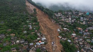  الانهيار الأرضي في بتروبوليس بالبرازيل. الأربعاء 16 فبراير 2022.