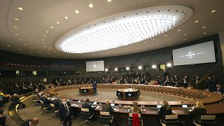 Réunion des ministres des Affaires étrangères des membres de l'OTAN à propos de la crise entre l'Ukraine et la Russie, le 16 février 2022