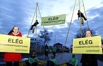 Greenpeace-Protest am Neusiedler See gegen ein gigantisches Bauvorhaben