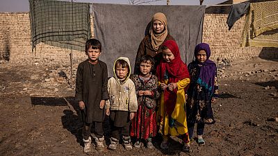 Arzoo and her siblings at home in Kabul, Afghanistan.