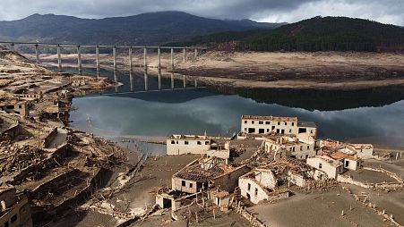 The ‘ghost village’ of Aceredo was flooded to create the Alto Lindoso reservoir in 1992