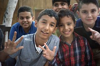 Young friends have no problems with diverse nationalities.