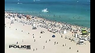 سقوط طائرة مروحية قرب شاطئ ميامي بيتش في فلوريدا.