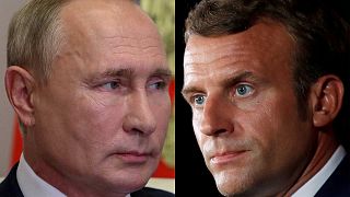 Rusya Devlet Başkanı Vladimir Putin ve Fransa Cumhurbaşkanı Emmanuel Macron